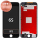 Displej pre iPhone 6S, Black, Dotykové sklo s rámom, Refurbished