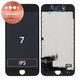 Displej pre iPhone 7, Black, Dotykové sklo s rámom, Refurbished