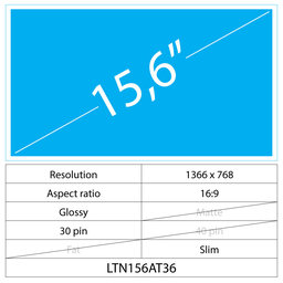 Asus VivoBook E502NA-GO 15.6 LCD Slim Lesklý 30 pin HD