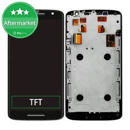 Motorola Moto X Play XT1562 - LCD Displej + Dotykové Sklo + Rám (Black) TFT