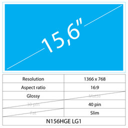 Toshiba Satellite S50D-A 15.6 LCD Slim Lesklý 40 pin HD