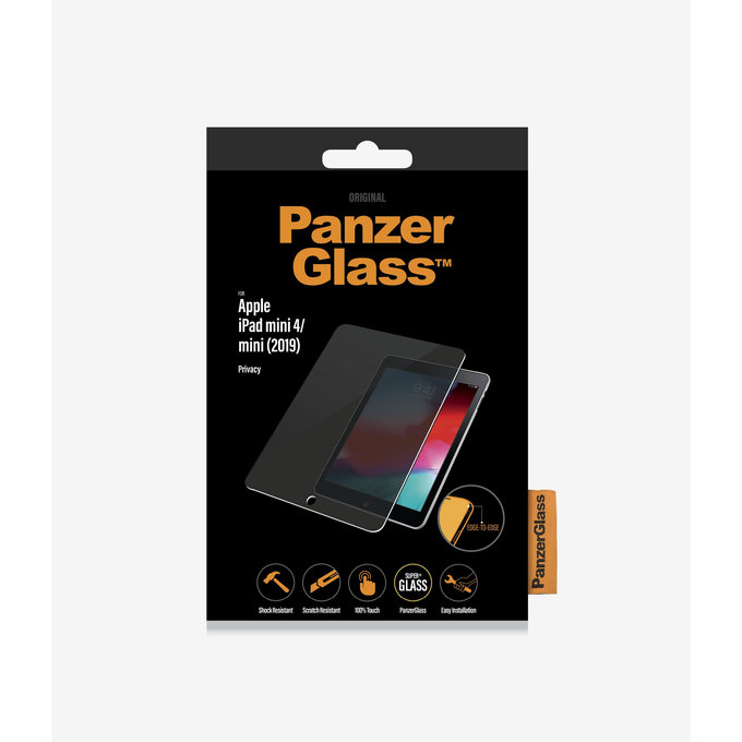 PanzerGlass - Tvrdené sklo Privacy Standard Fit pre iPad mini (2019)/iPad mini 4, transparentná