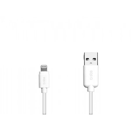 SBS - Kábel - USB / Lightning (1m), biela
