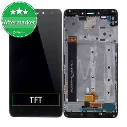 Xiaomi Redmi Note 4 (Mediatek) - LCD Displej + Dotykové Sklo + Rám (Black) TFT