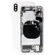 Apple iPhone X - Zadný Housing s Malými Dielmi (Silver)