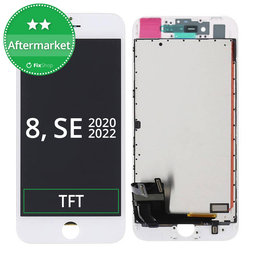 Apple iPhone 8, SE (2020), SE (2022) - LCD Displej + Dotykové Sklo + Rám (White) TFT