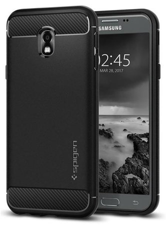 Spigen - Puzdro Rugged Armor pre Samsung Galaxy J3 2017, čierna