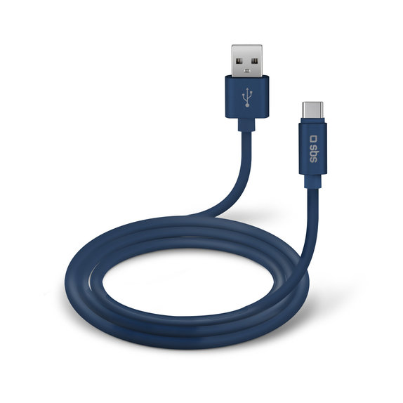 SBS - USB-C / USB Kábel (1m), modrá
