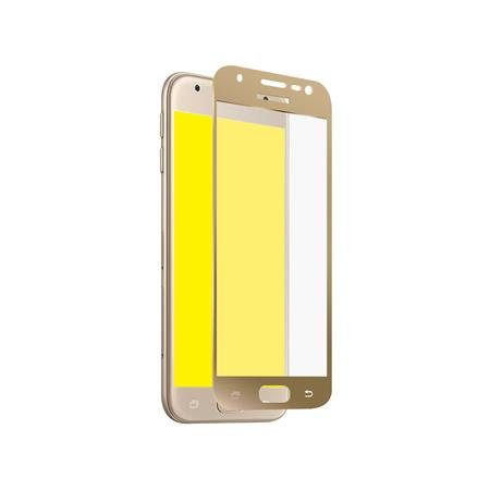 SBS - Tvrdené sklo Full Cover pre Samsung Galaxy J3 2017, zlatá