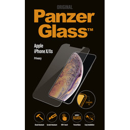 PanzerGlass - Tvrdené Sklo Privacy Standard Fit pre iPhone X, XS a 11 Pro, transparent