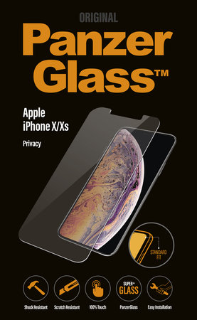 PanzerGlass - Tvrdené Sklo Privacy Standard Fit pre iPhone X, XS a 11 Pro, transparentná