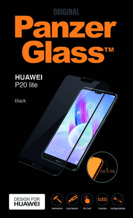 PanzerGlass - Tvrdené sklo Edge-to-Edge pre Huawei P20 Lite, čierna