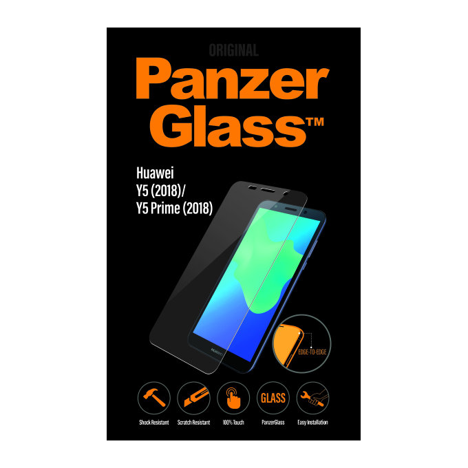 PanzerGlass - Tvrdené Sklo pre Huawei Y5 (2018), Y5 Prime (2018), transparent