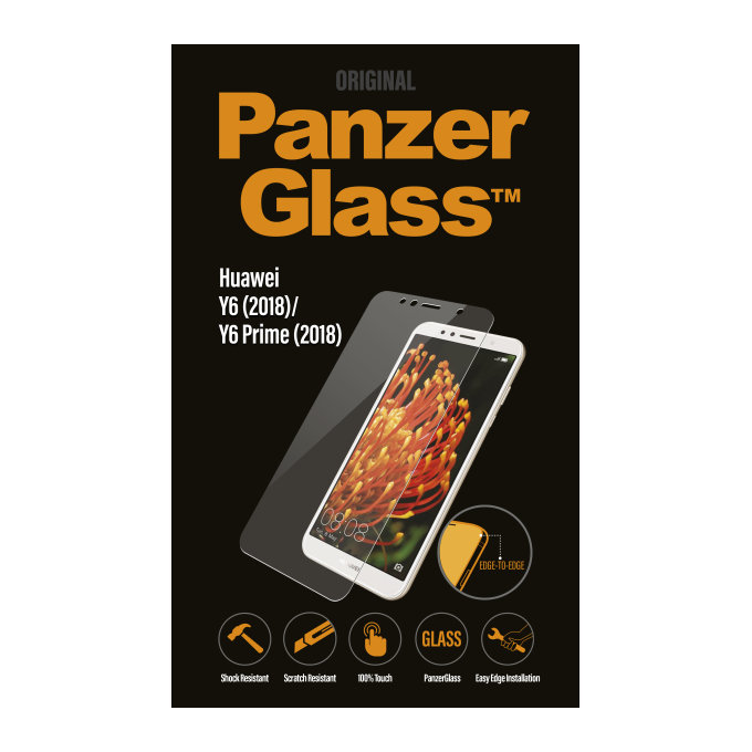 PanzerGlass - Tvrdené sklo pre Huawei Y6 (2018), transparentná