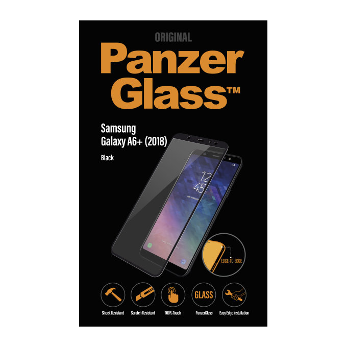 PanzerGlass - Tvrdené Sklo pre Samsung Galaxy A6+ (2018) čierna