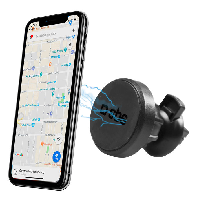 SBS - Držiak do Auta do Ventilácie, Magnetický s Clipom, black