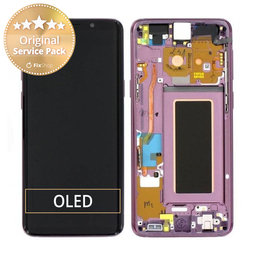 Samsung Galaxy S9 G960F - LCD Displej + Dotykové Sklo + Rám (Lilac Purple) - GH97-21696B, GH97-21697B Genuine Service Pack