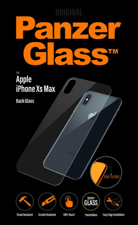 PanzerGlass - Zadné tvrdené sklo Backglass pre iPhone XS Max, transparentná