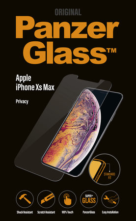 PanzerGlass - Tvrdené Sklo Privacy Standard Fit pre iPhone XS Max a 11 Pro Max, transparent
