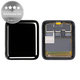 Apple Watch 3 38mm - LCD Displej + Dotykové Sklo Refurbished PRO