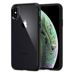 Spigen - Puzdro Ultra Hybrid pre iPhone X a XS, Matte Black