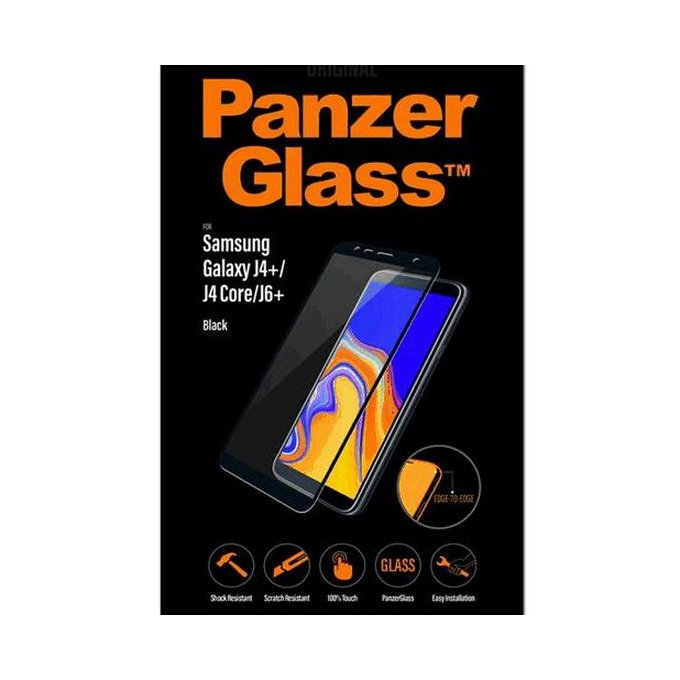PanzerGlass - Tvrdené Sklo pre Samsung Galaxy J4+ a J6+, čierna