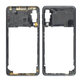 Samsung Galaxy A7 A750F (2018) - Stredný Rám (Midnight Black) - GH98-43585A Genuine Service Pack