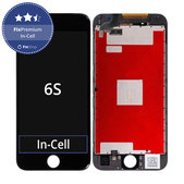 Displej In-Cell pre iPhone 6S, Black, Dotykové sklo s rámom, FixPremium