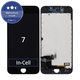 Displej In-Cell pre iPhone 7, Black, Dotykové sklo s rámom, FixPremium