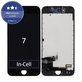 Displej In-Cell pre iPhone 7, Black, Dotykové sklo s rámom, FixPremium