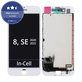 Displej In-Cell pre iPhone 8, SE (2020), SE (2022), White, Dotykové sklo s rámom, FixPremium