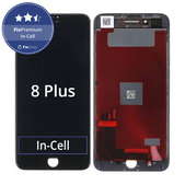 Displej In-Cell pre iPhone 8 Plus, Black, Dotykové sklo s rámom, FixPremium