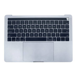 Apple MacBook Pro 13" A1706 (Late 2016 - Mid 2017) - Horný Rám Klávesnice + Klávesnica US + Mikrofón + Trackpad + Reproduktory (Silver)