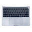 Apple MacBook Pro 13" A1706 (Late 2016 - Mid 2017) - Horný Rám Klávesnice + Klávesnica US + Mikrofón + Trackpad + Reproduktory (Silver)