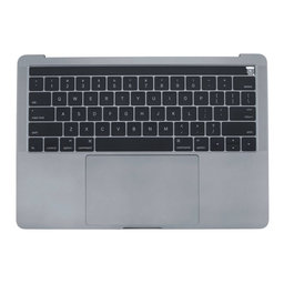 Apple MacBook Pro 13" A1706 (Late 2016 - Mid 2017) - Horný Rám Klávesnice + Klávesnica US + Mikrofón + Trackpad + Reproduktory (Space Gray)