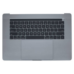 Apple MacBook Pro 15" A1707 (Late 2016 - Mid 2017) - Horný Rám Klávesnice + Klávesnica US + Mikrofón + Trackpad + Reproduktory (Space Gray)