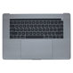 Apple MacBook Pro 15" A1707 (Late 2016 - Mid 2017) - Horný Rám Klávesnice + Klávesnica US + Mikrofón + Trackpad + Reproduktory (Space Gray)