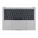 Apple MacBook Pro 13" A1708 (Late 2016 - Mid 2017) - Horný Rám Klávesnice + Klávesnica US + Mikrofón + Trackpad + Reproduktory (Silver)