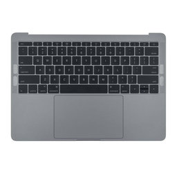 Apple MacBook Pro 13" A1708 (Late 2016 - Mid 2017) - Horný Rám Klávesnice + Klávesnica US + Mikrofón + Trackpad + Reproduktory (Space Gray)