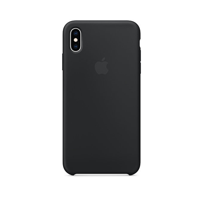 Apple - Silikónové púzdro pre iPhone XS Max, (Black)
