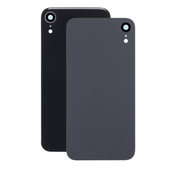 Apple iPhone XR - Sklo Zadného Housingu + Sklíčko Kamery (Black)