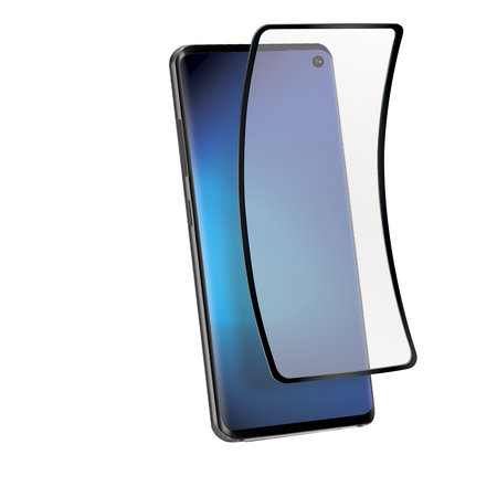 SBS - Tvrdené Sklo Flexi pre Samsung Galaxy S10, čierna