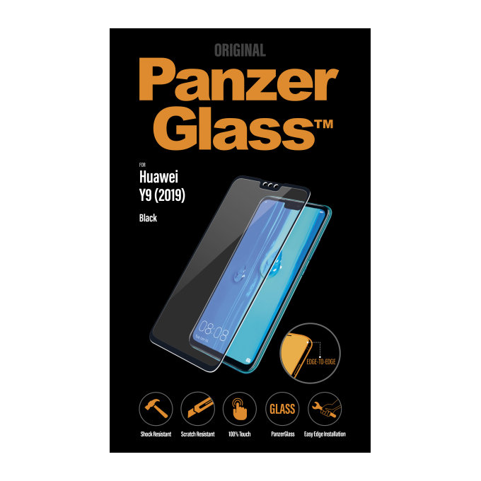 PanzerGlass - Tvrdené Sklo pre Huawei Y9 2019, black