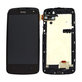 HTC Desire 500 - LCD Displej + Dotykové Sklo + Rám (Čierna) - 80H01613-00