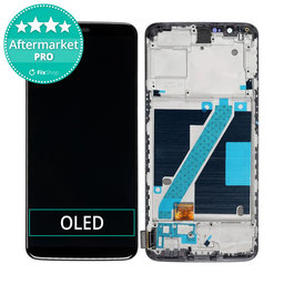 OnePlus 5T - LCD Displej + Dotykové Sklo + Rám (Black) OLED