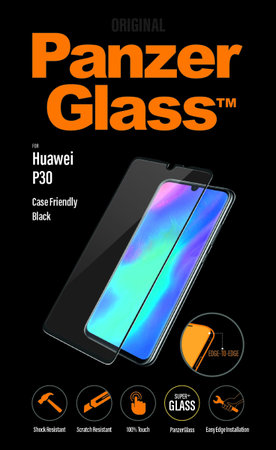 PanzerGlass - Tvrdené Sklo Case Friendly pre Huawei P30, black