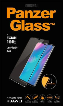 PanzerGlass - Tvrdené Sklo Case Friendly pre Huawei P30 Lite, black