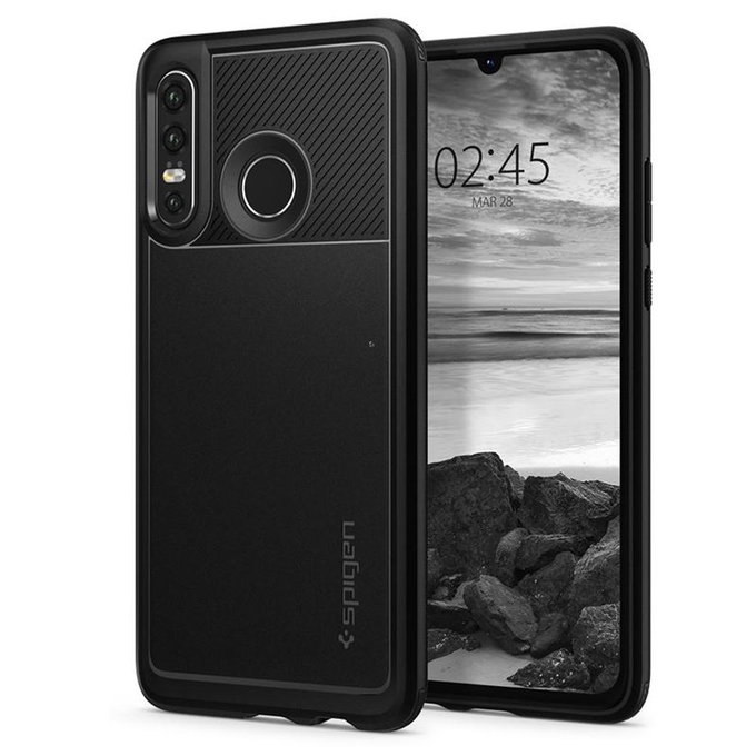 Spigen - Puzdro Rugged Armor pre Huawei P30 Lite, čierna