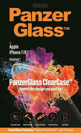 PanzerGlass - Puzdro ClearCase pre iPhone 7, 8, SE 2020 a SE 2022, transparent