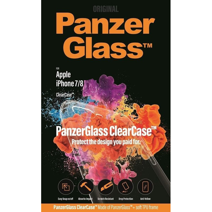 PanzerGlass - Puzdro ClearCase pre iPhone 7, 8, SE 2020 a SE 2022, transparent